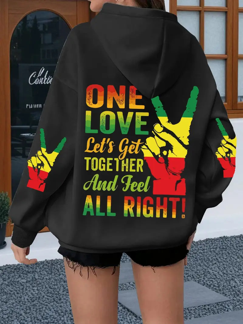 Women's Plus Size Black History Month Graphic Hoodie