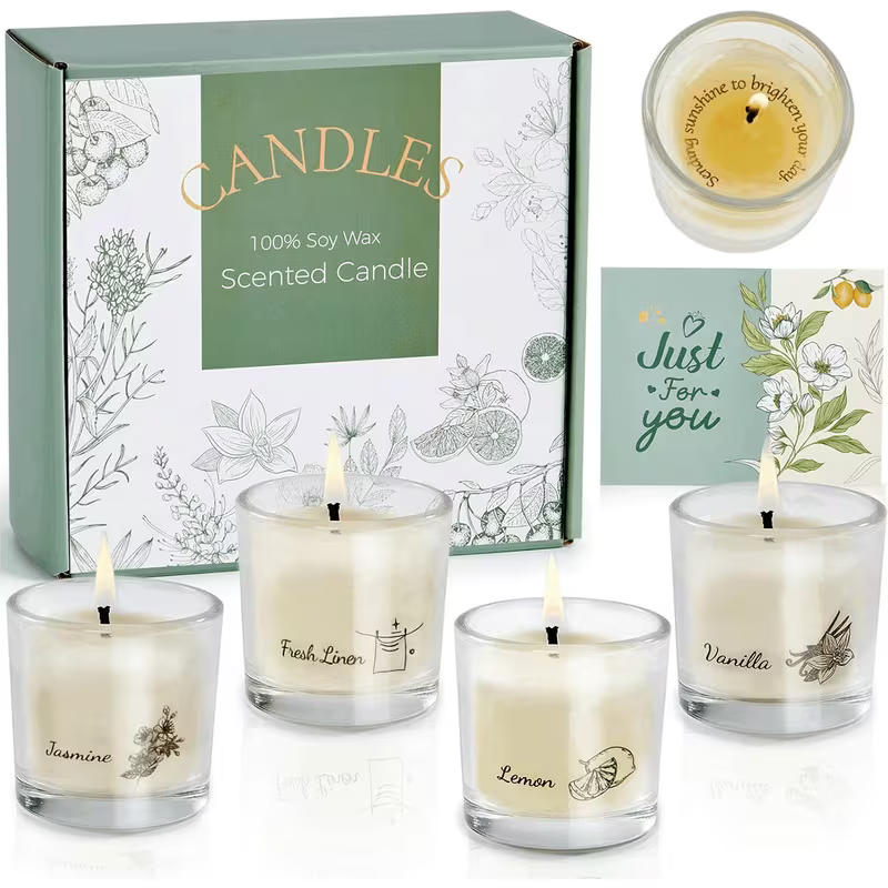 4 PC Scented Candles Gift Set