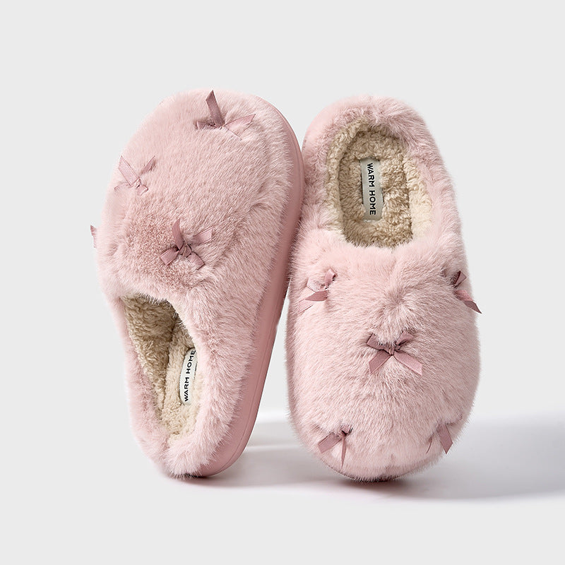 Women's Cute Butterfly Bow Home Slippers