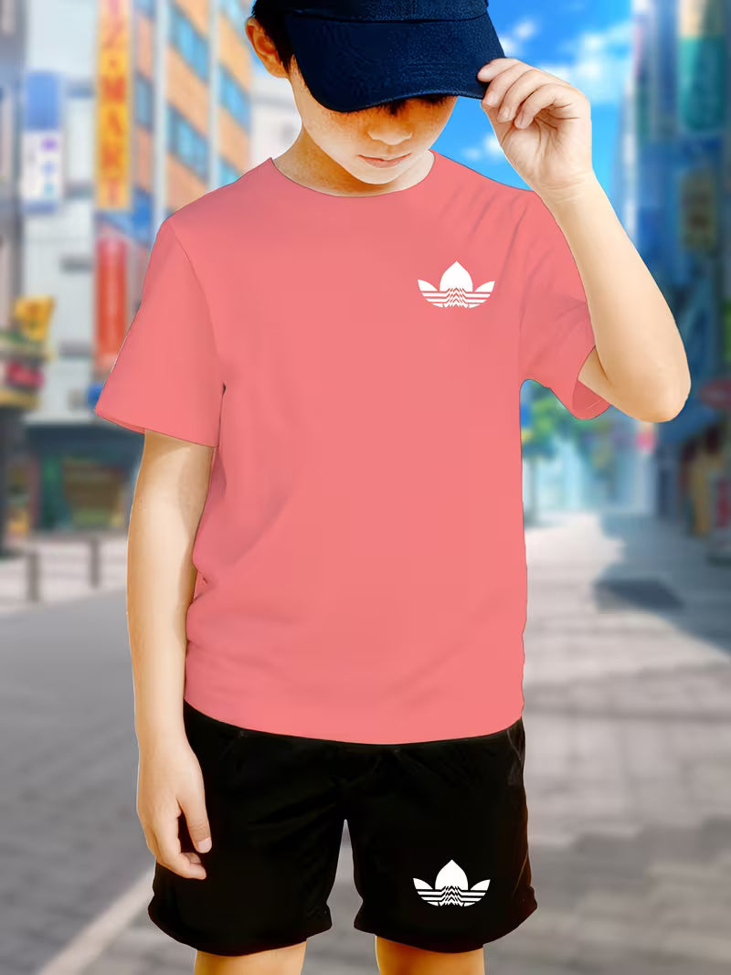 Youth Boys' Casual Sport T-Shirt Set