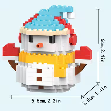 Mini Christmas Character Model Building Blocks Toy