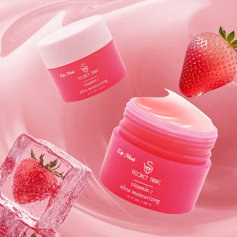Secret Tribe Lip Care Three-Piece Set: Lip Mask + Scrub + Lip Brush