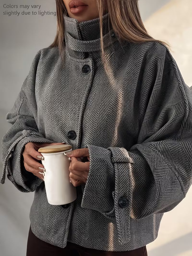 Western Women'S Elegant Fashion British Style Autumn Winter Temperament Jacket