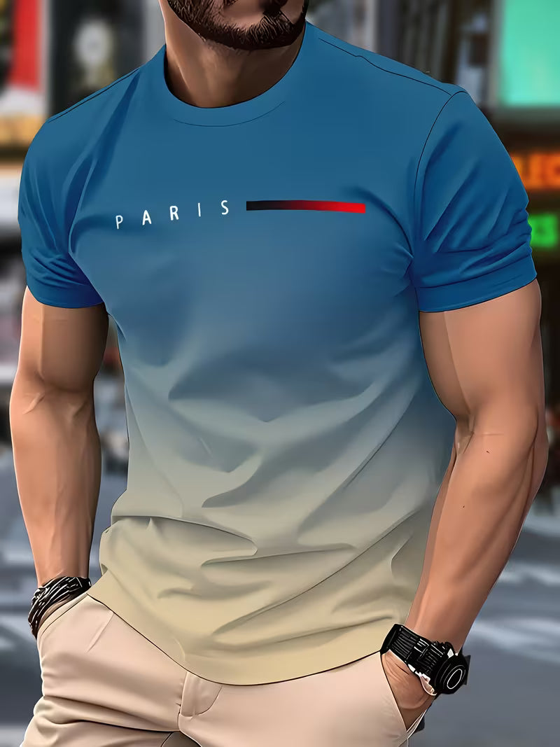 Men's Casual Fashion Print T-Shirt