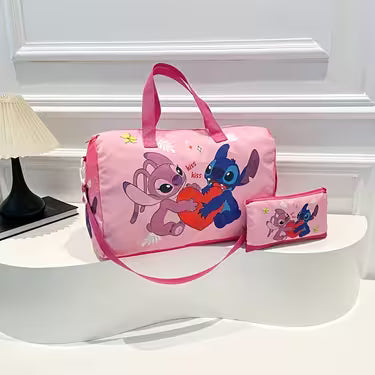 2pcs Set Lilo & Stitch Travel Bag