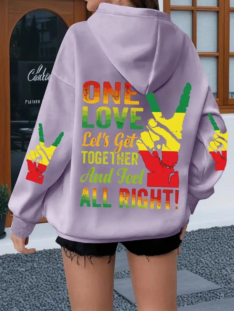 Women's Plus Size Black History Month Graphic Hoodie