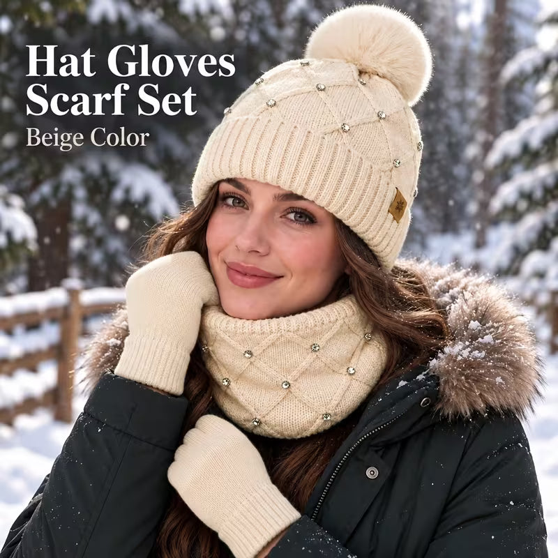 3pcs Winter Warm Set for Women