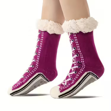 1 Pair Cozy Fleece House Socks for Women