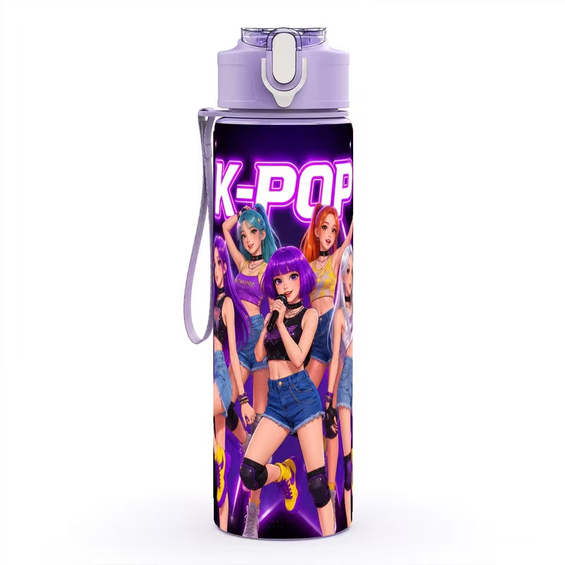 K Pop Plastic Water Bottle