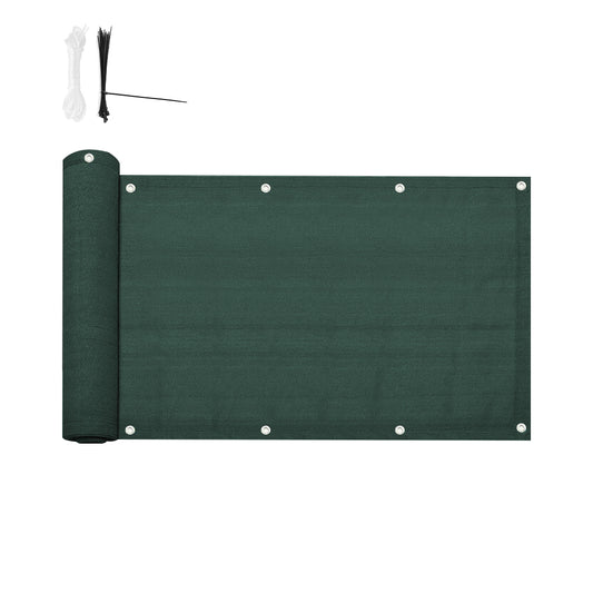 4.8m Garden Balcony Fence Cover Cloth Privacy Screen Fabric Shade Tarp Netting Mesh Cloth