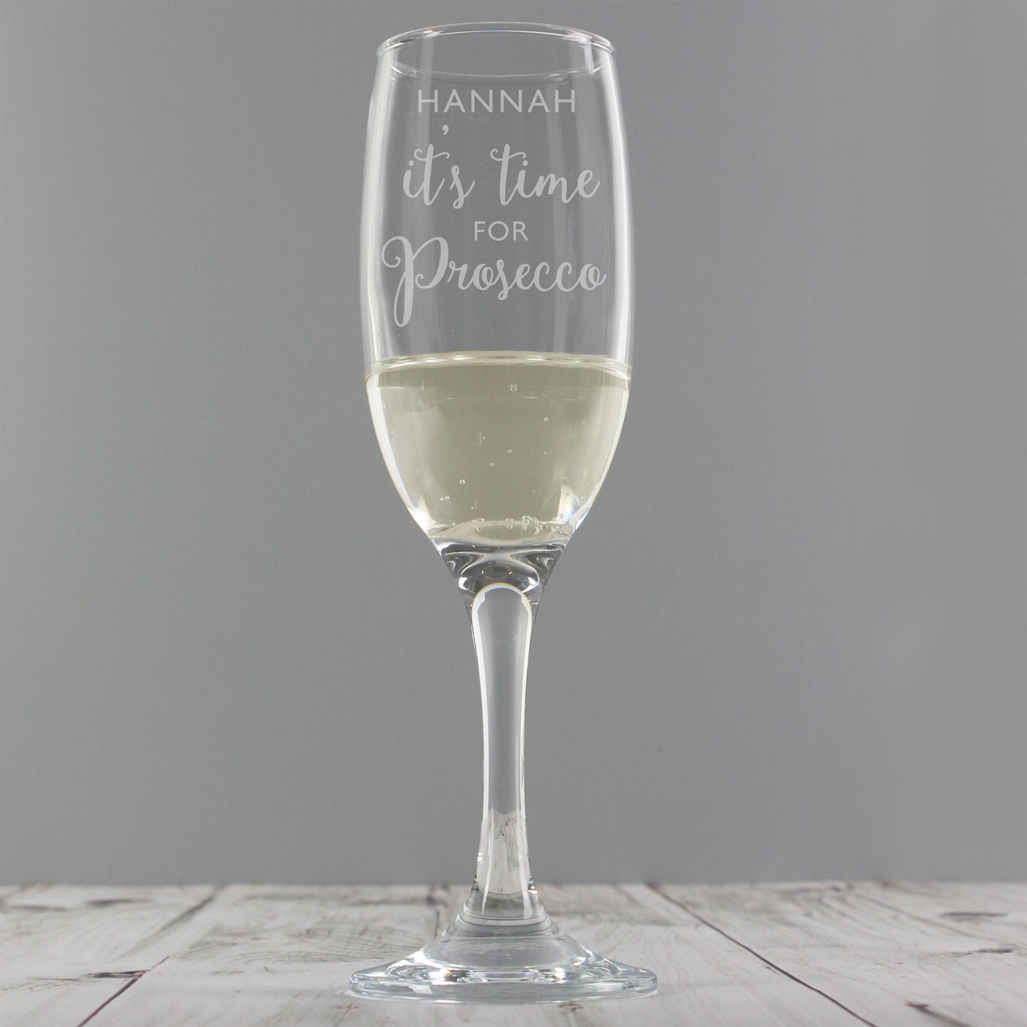 Personalised It's Time for Prosecco Flute