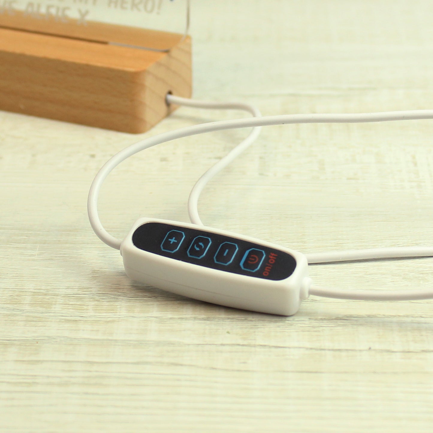 Personalised LED Wooden Based LED Light