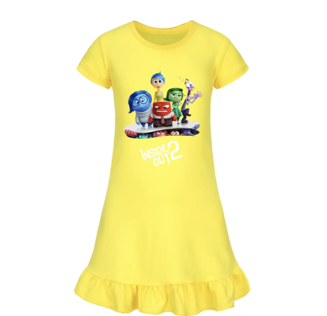 Girls INSIDE OUT Short Sleeve Dress