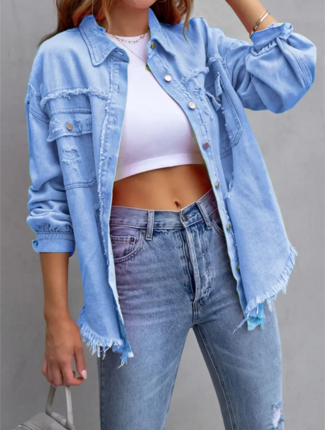 Ladies Rough Ripped Jacket