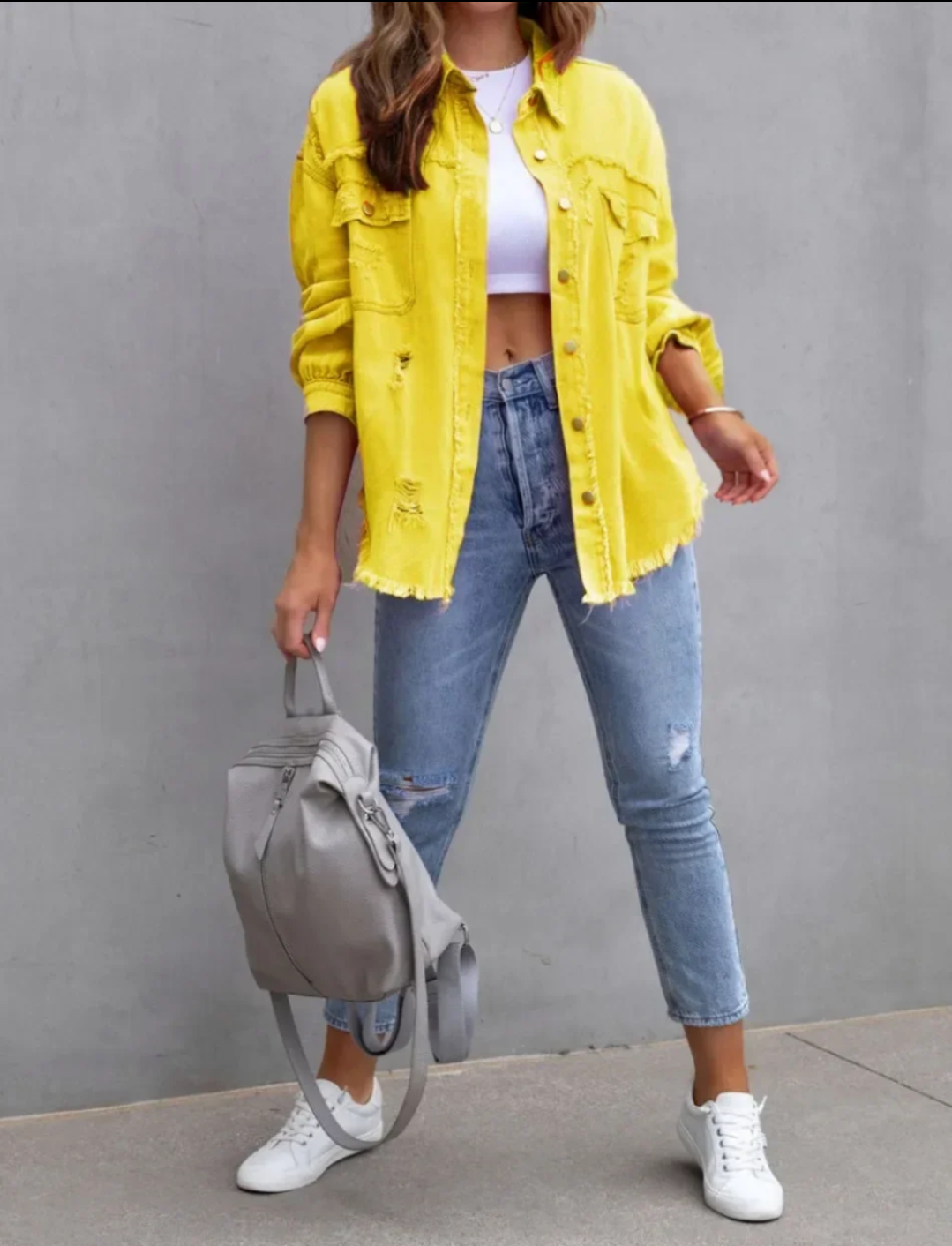 Ladies Rough Ripped Jacket