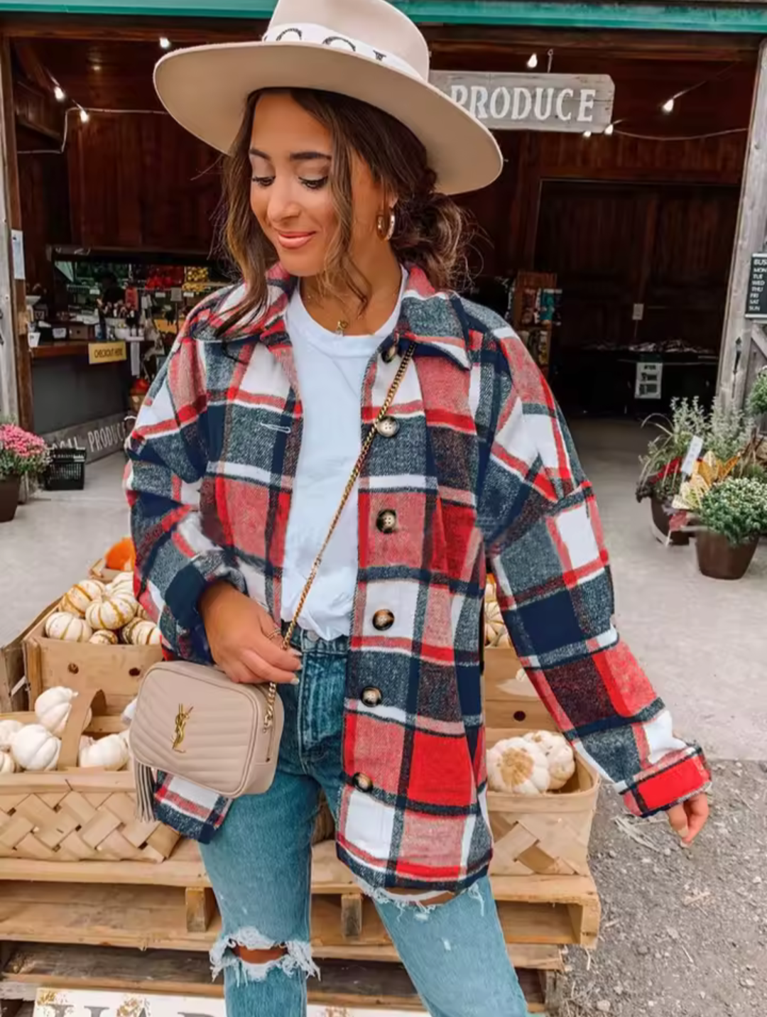 Ladies Checked Shirt