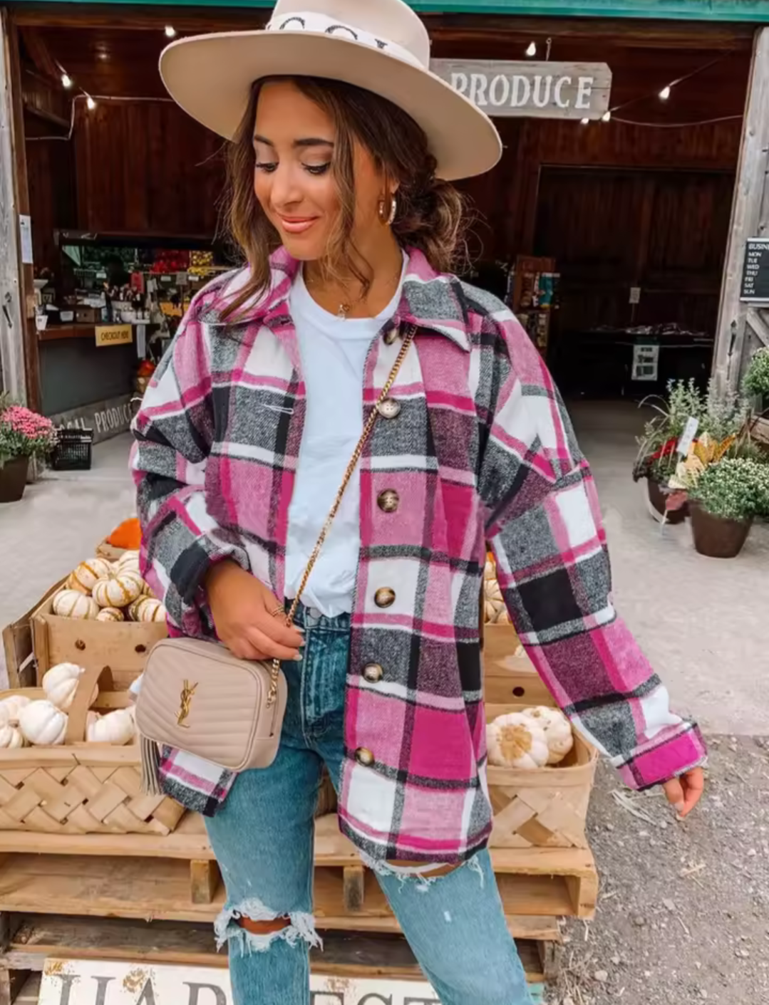 Ladies Checked Shirt