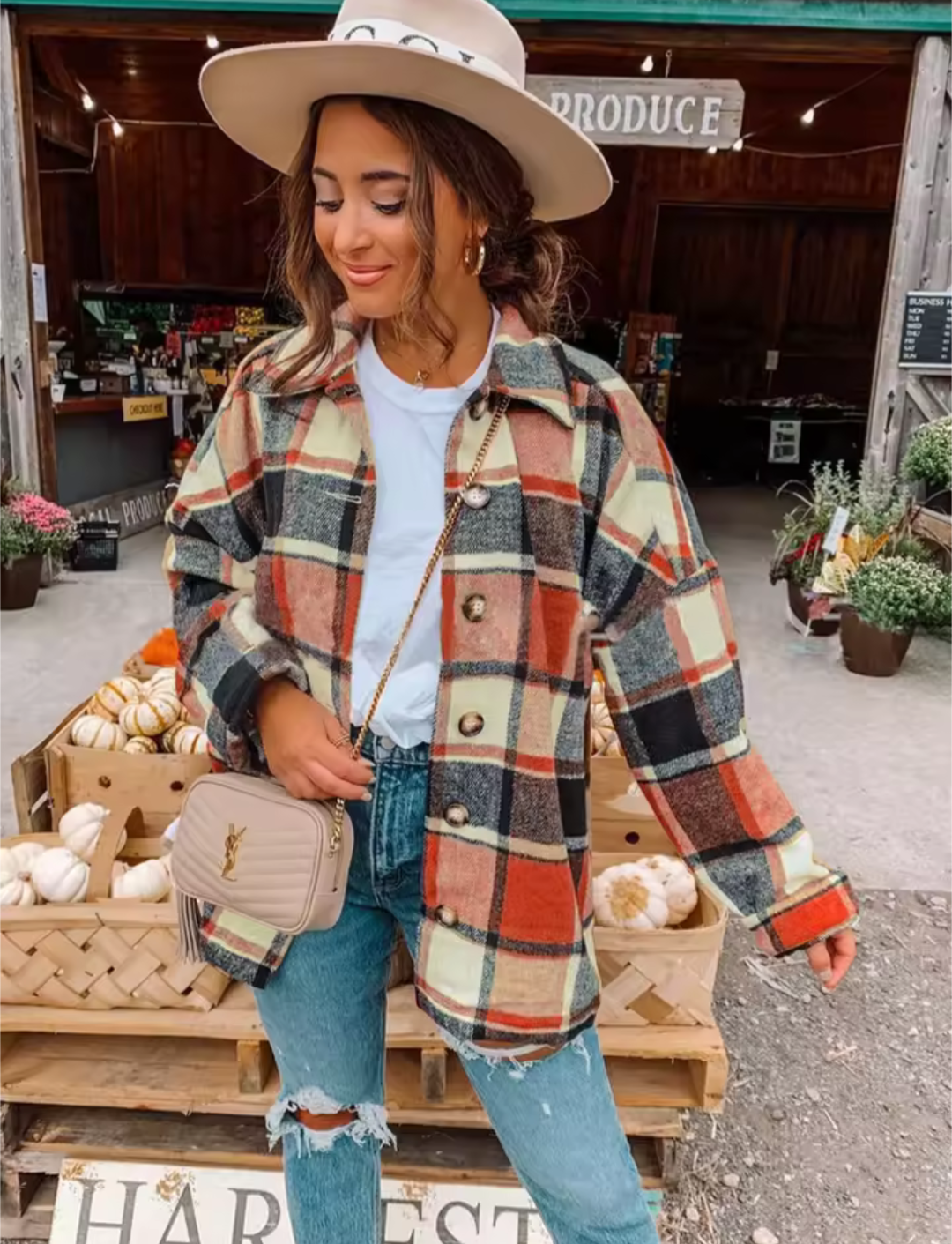 Ladies Checked Shirt