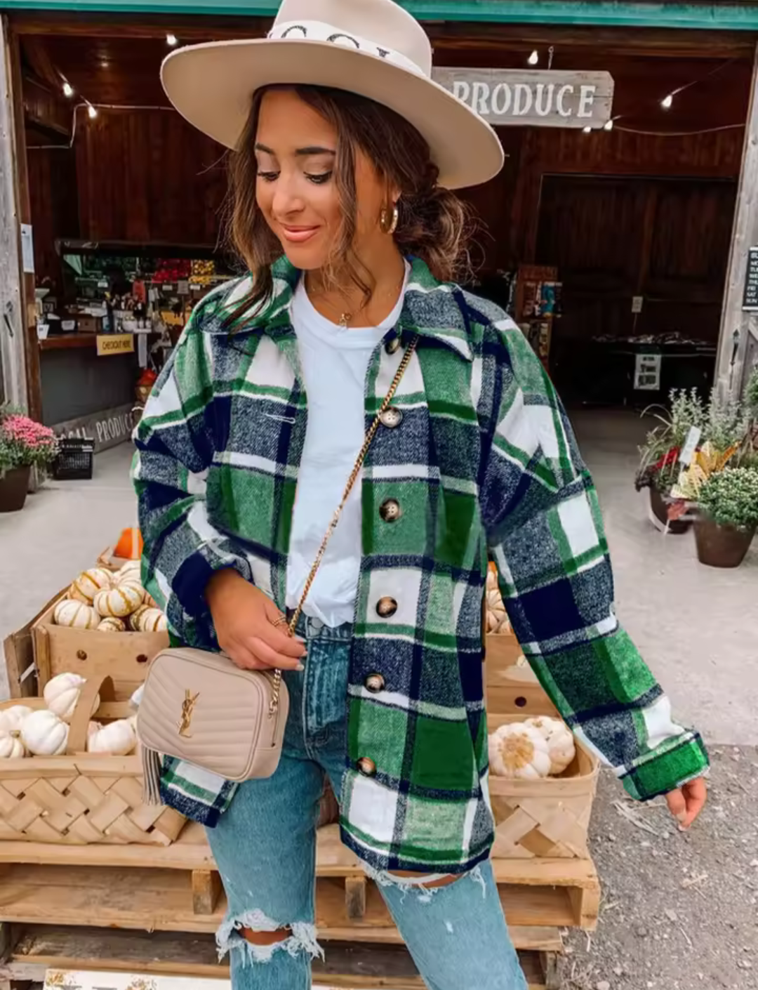 Ladies Checked Shirt