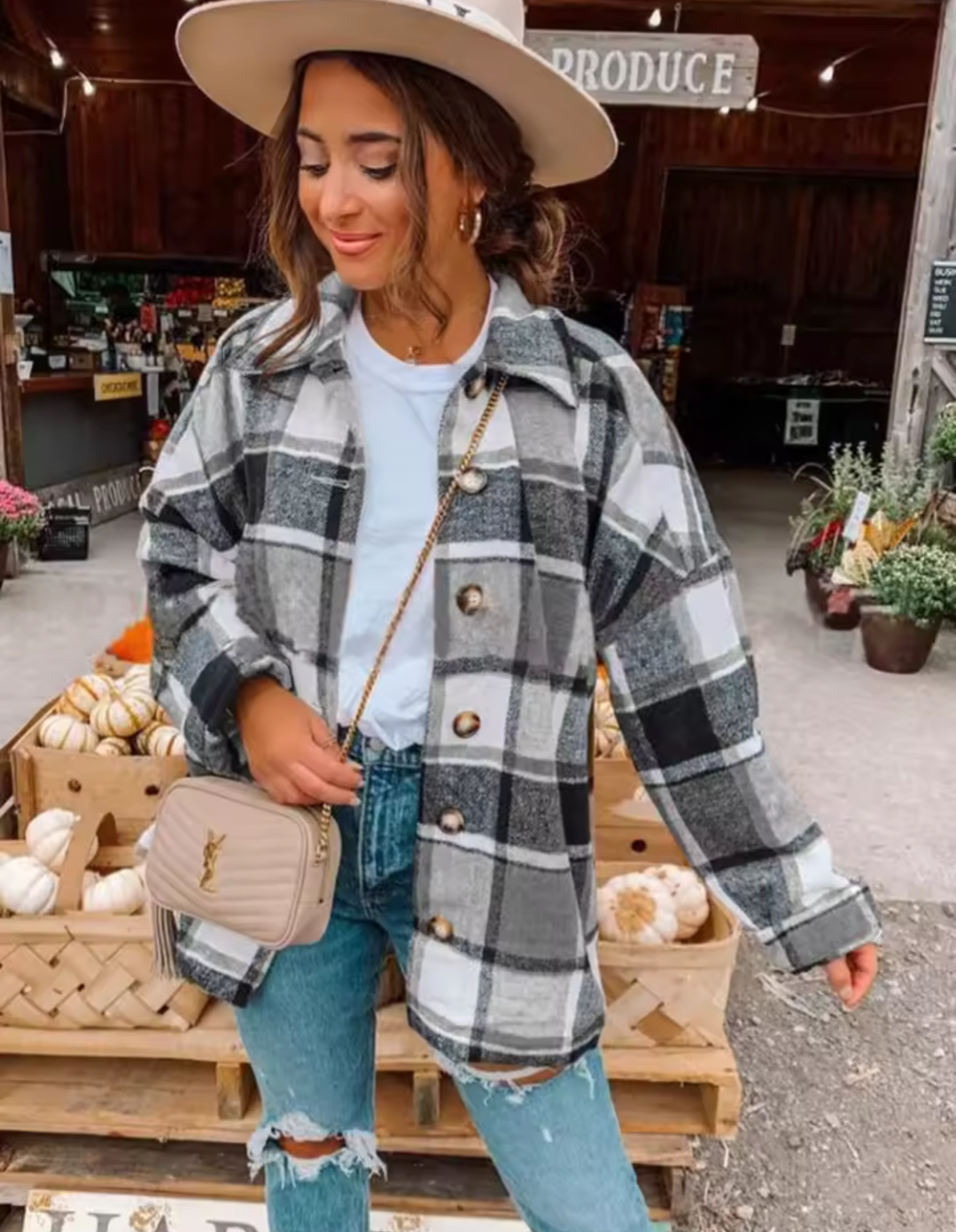 Ladies Checked Shirt