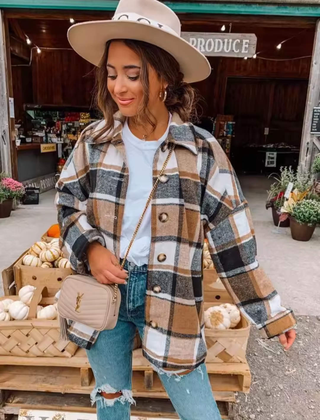 Ladies Checked Shirt