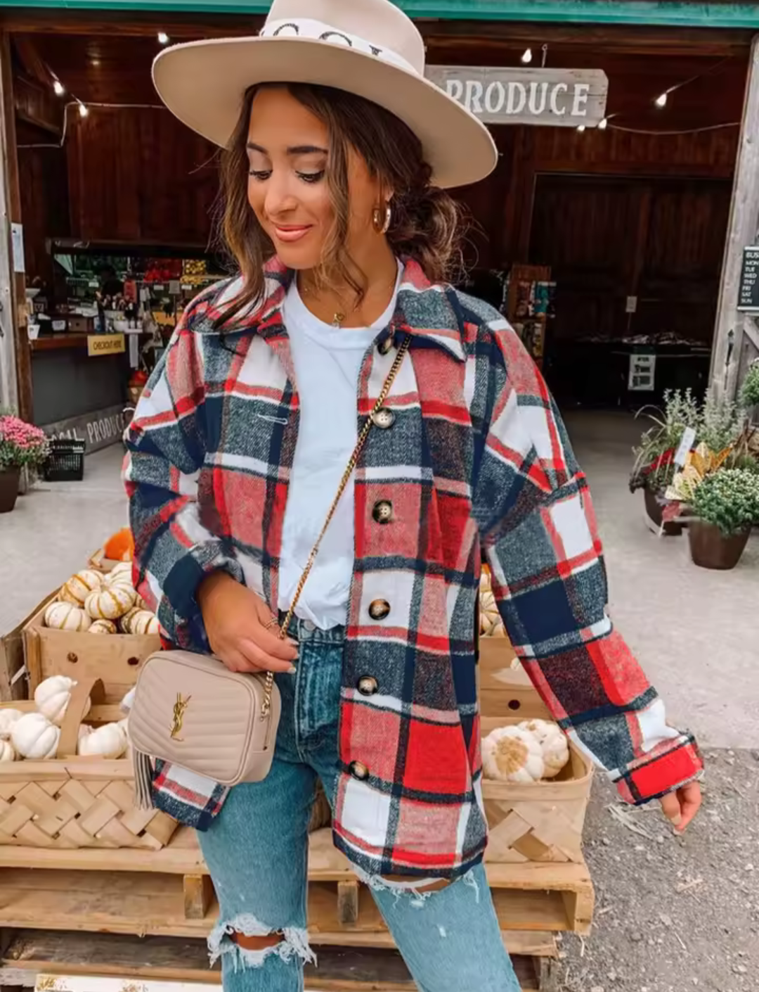Ladies Checked Shirt