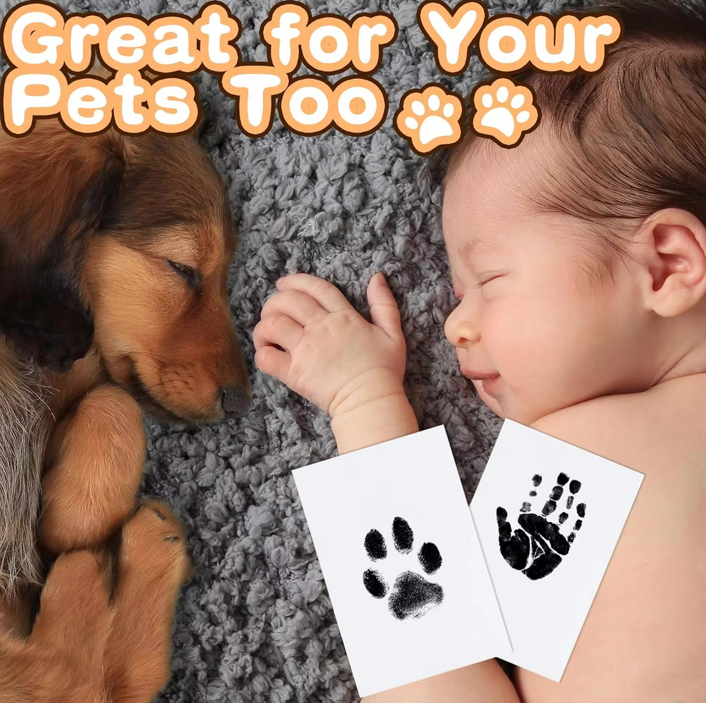 Paw Print  Touch Ink Pad, Dog Or Cat Pet Owner Keepsake,