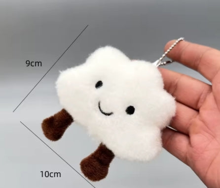 Smiling Cloud Bag , Key Charm