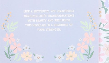 Butterfly Necklace on Greeting Card