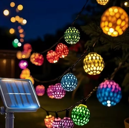 6.5M 30LEDs Moroccan Small Ball Solar String Lights