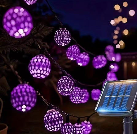 6.5M 30LEDs Moroccan Small Ball Solar String Lights