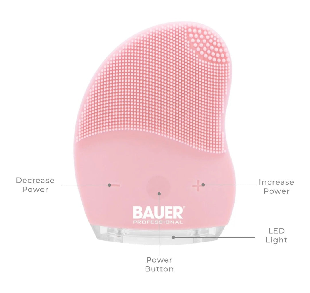Bauer Portable Electric Silicone Facial Cleansing Brush