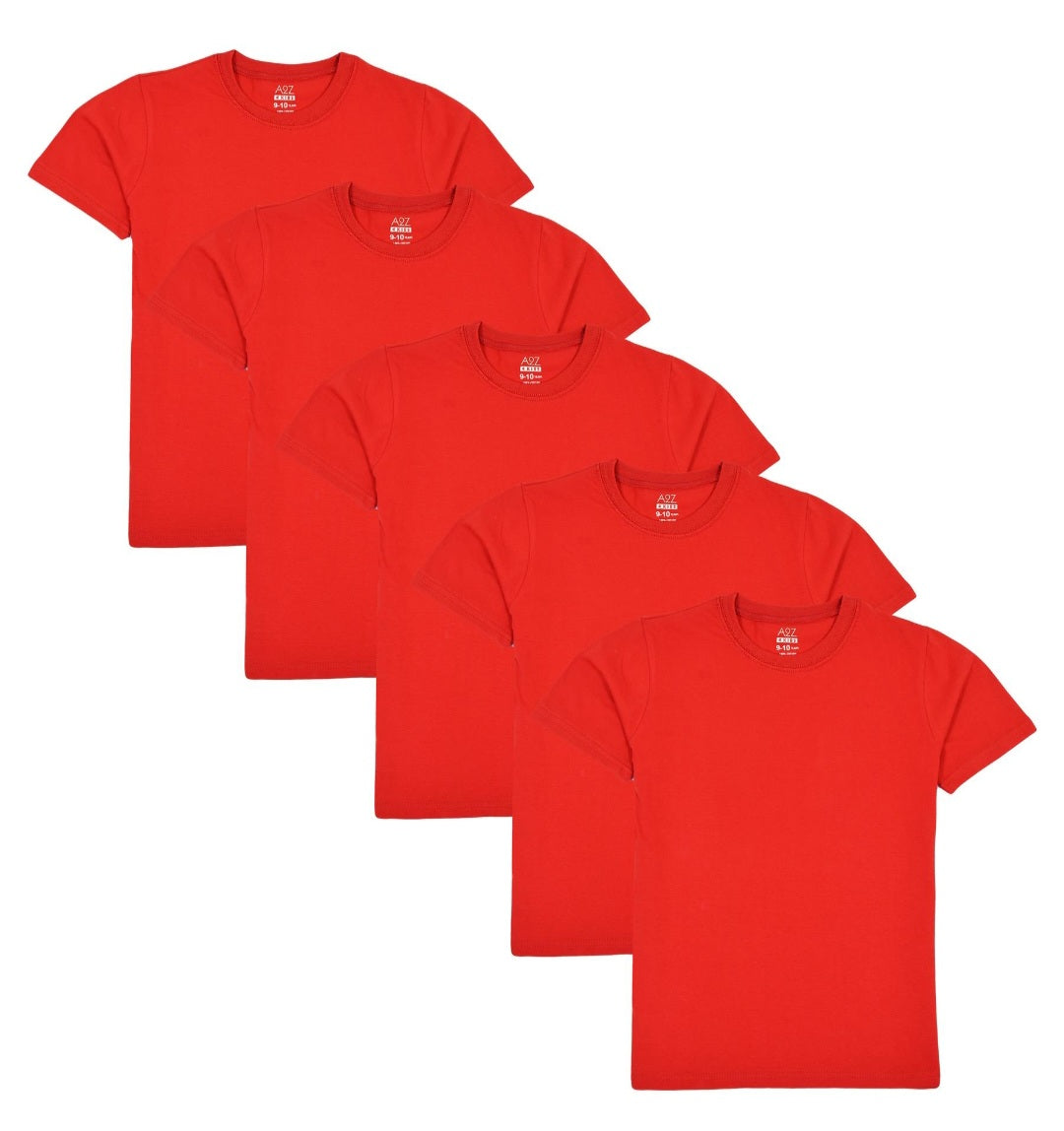 PK 5 Plain Kids PE T Shirts