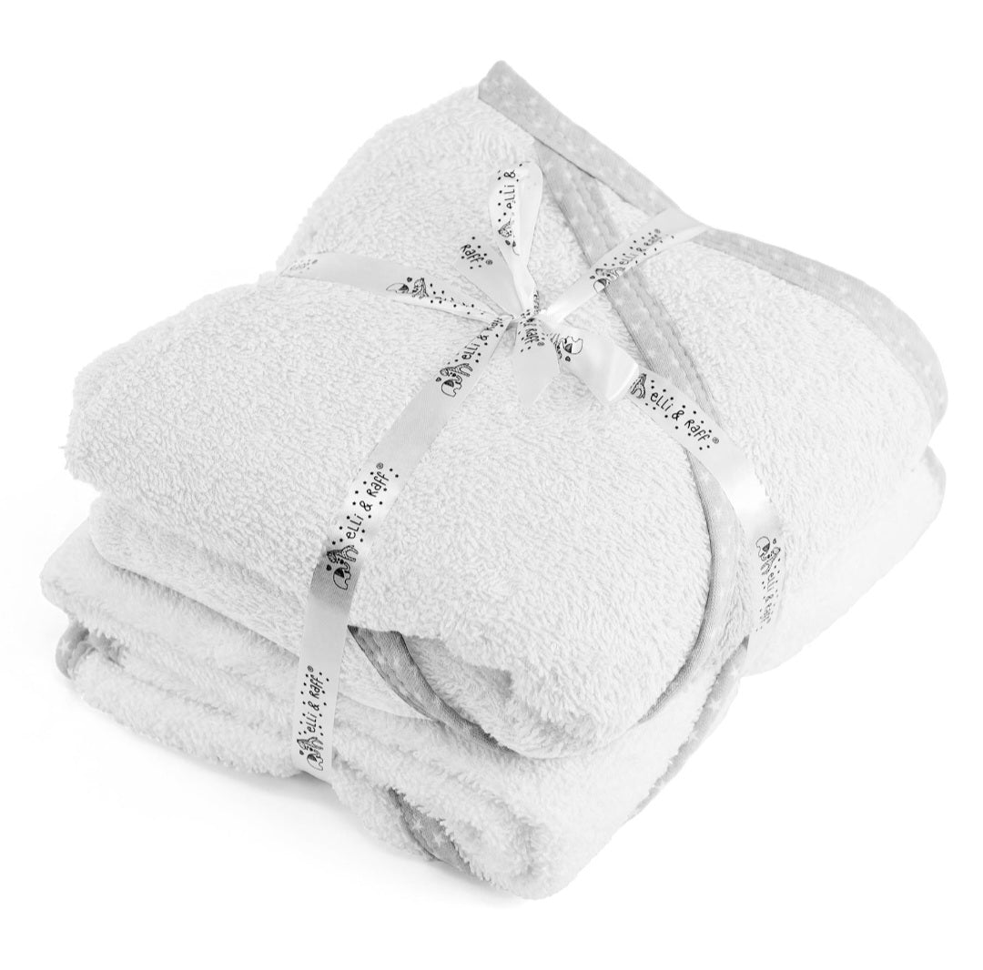 2 x Baby Hooded Bath Towel Wraps