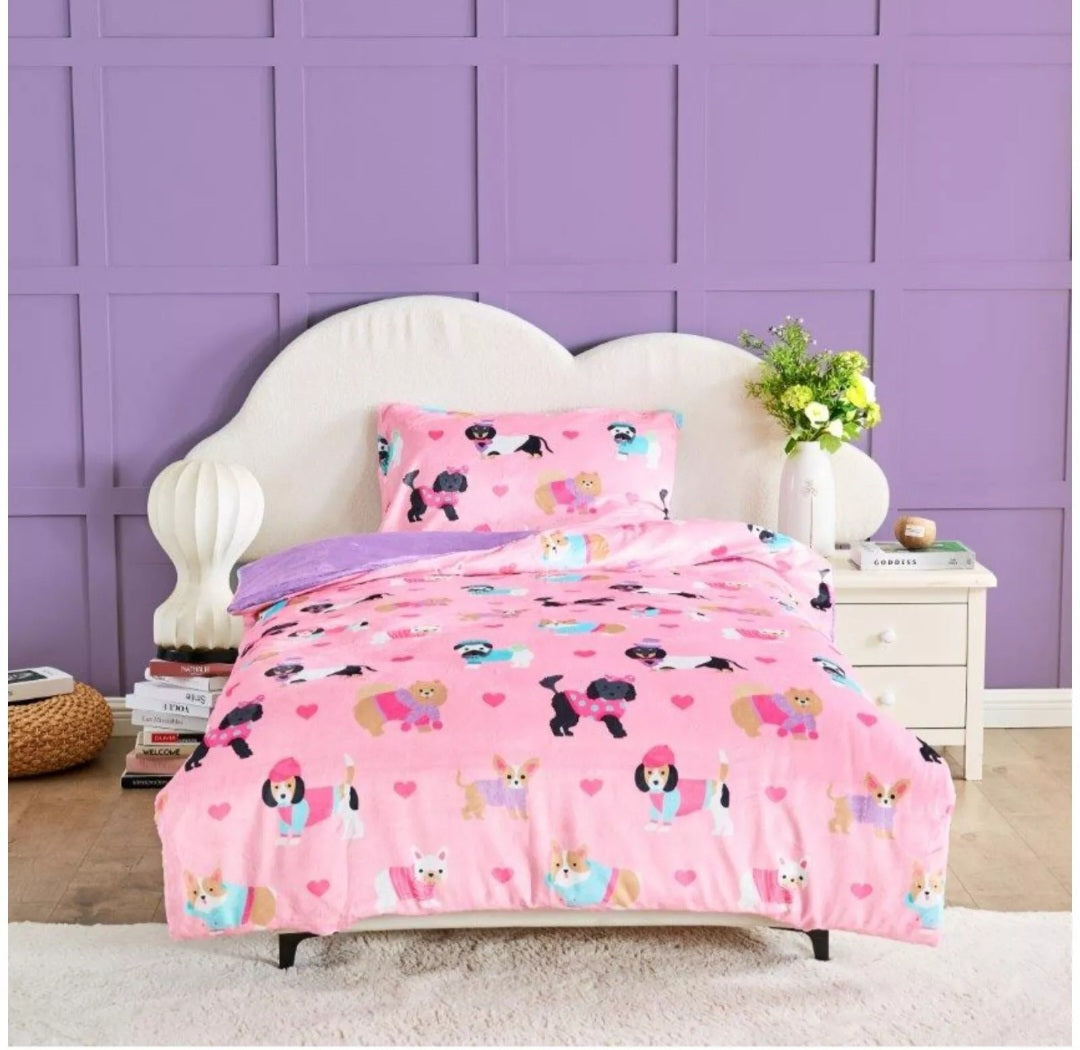 Kids Teddy Single Duvet Sets