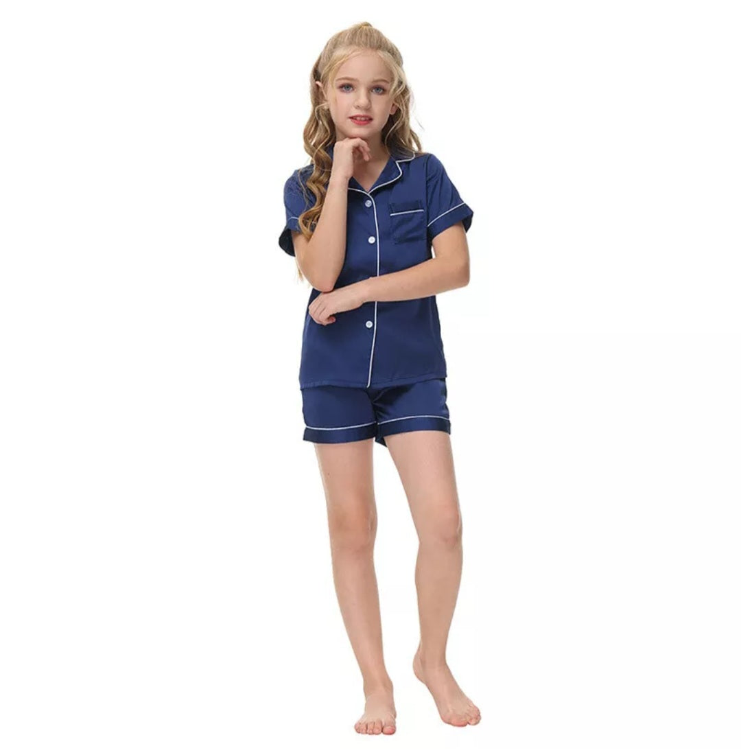 Girls Silk Pyjamas