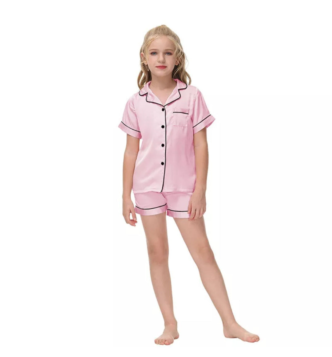 Girls Silk Pyjamas