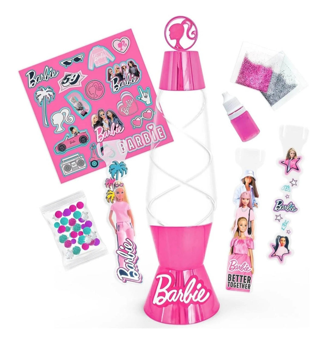 Barbie Bright Lava Lamp | Light Up Changing Colours Night Lamp | Make Ur Own Kit
