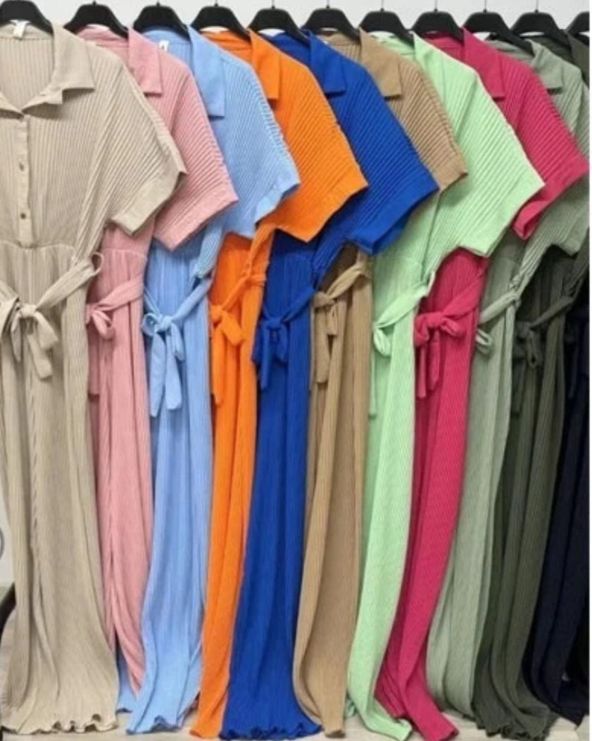 Womens Pleated Jumpsuit