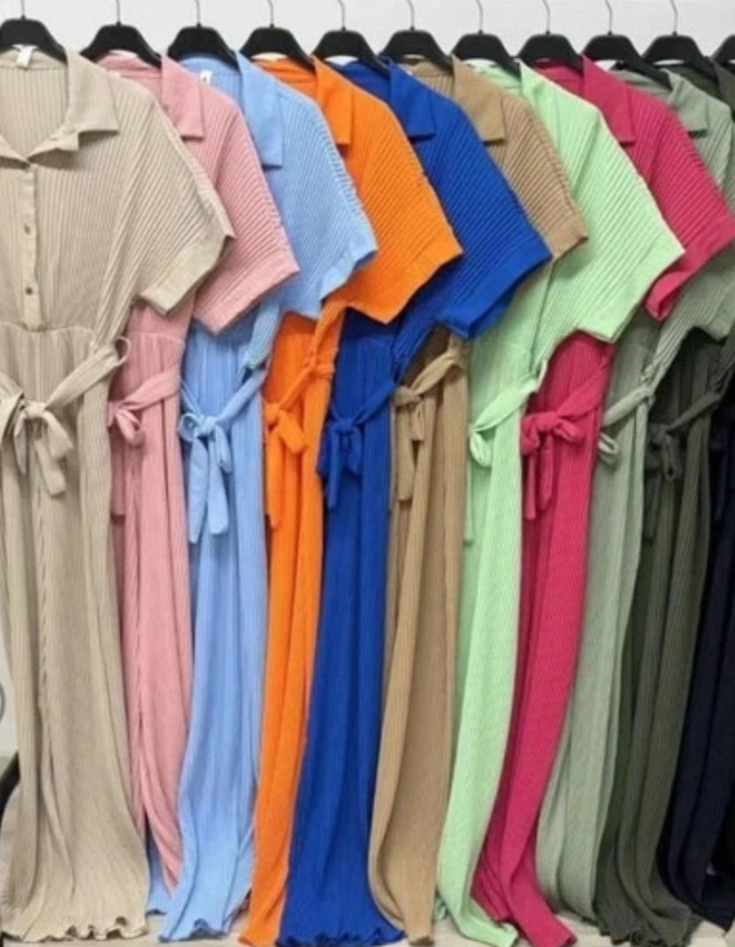 Womens Pleated Jumpsuit