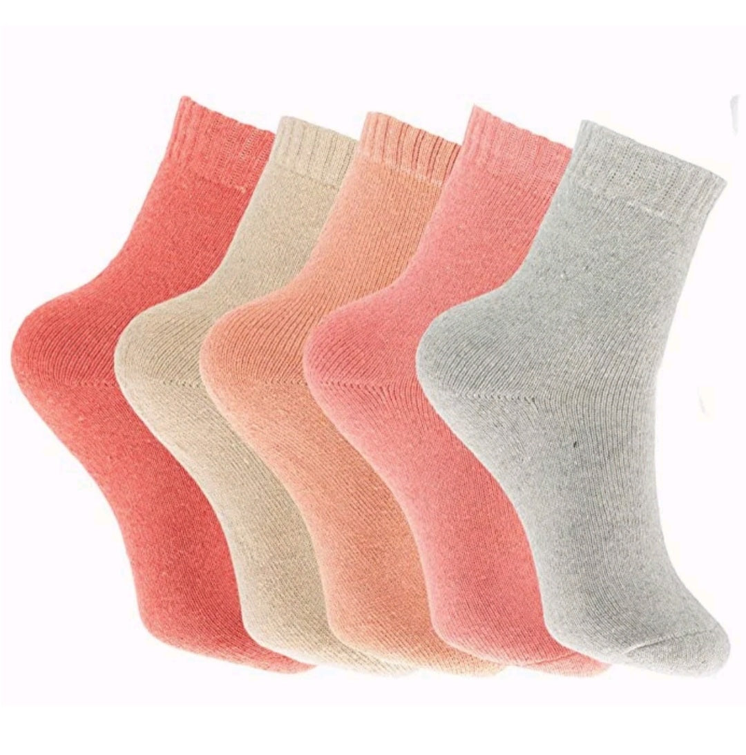 5 Pairs of Ladies Thick Thermal Socks