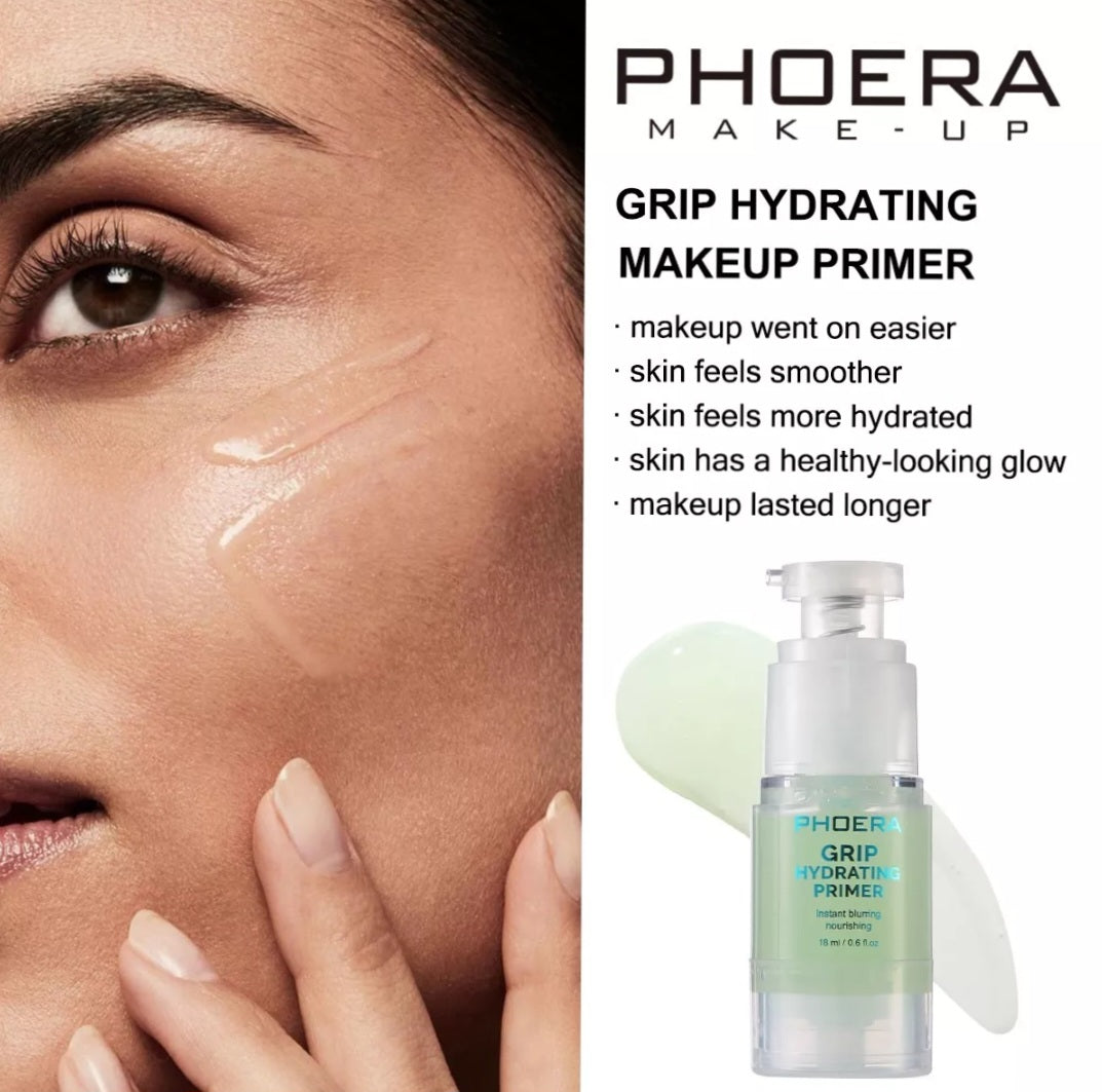 2 x  Phoera Hydrating Primer Smooth Grip Finish Instant Blurring Flawless Base