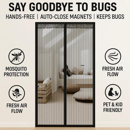 Premium Magnetic Mesh Door Screen