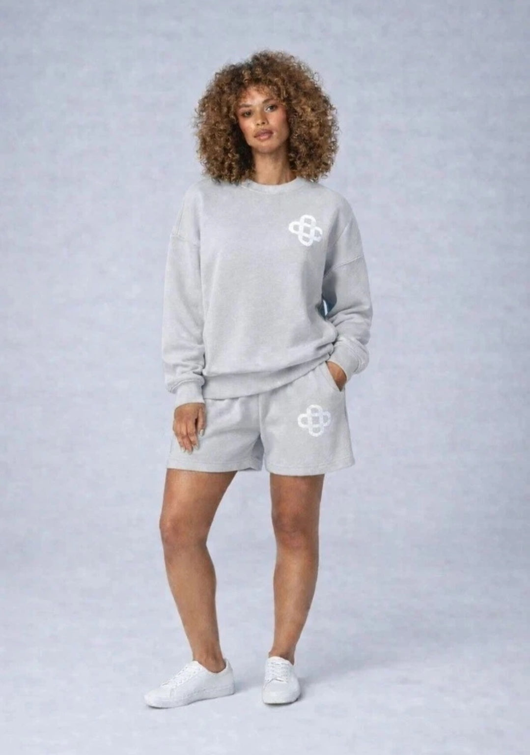 Women's Luxury Logo Design Ladies Co-Ord Lounge Wear Short Set