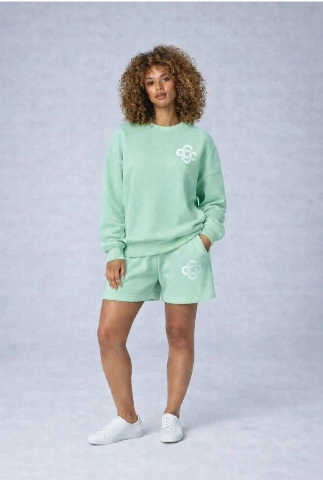 Women's Luxury Logo Design Ladies Co-Ord Lounge Wear Short Set