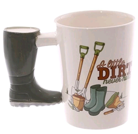 Boot Shaped Handle Ceramic Mug