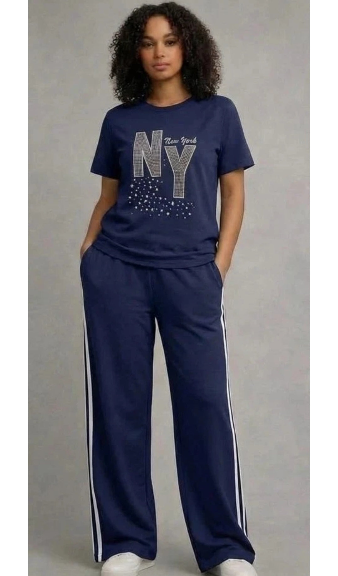 Women's 2 pcs Contrast  Tracksuit Co-Ord Summer Set