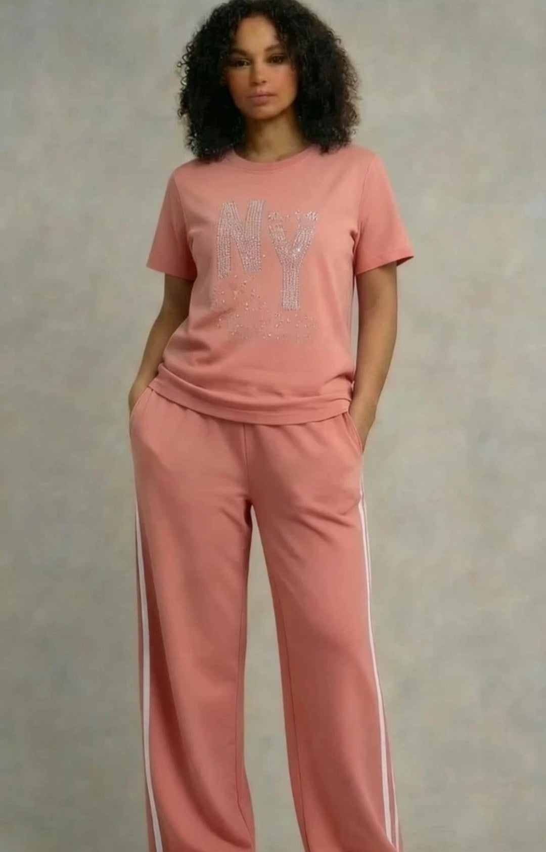 Women's 2 pcs Contrast  Tracksuit Co-Ord Summer Set