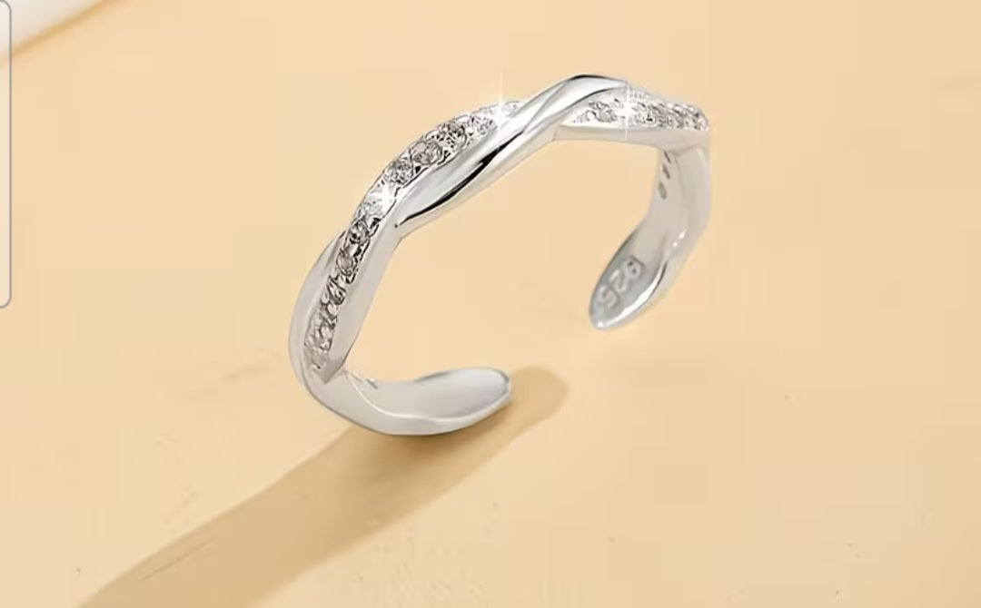 Adjustable Wave Toe Ring
