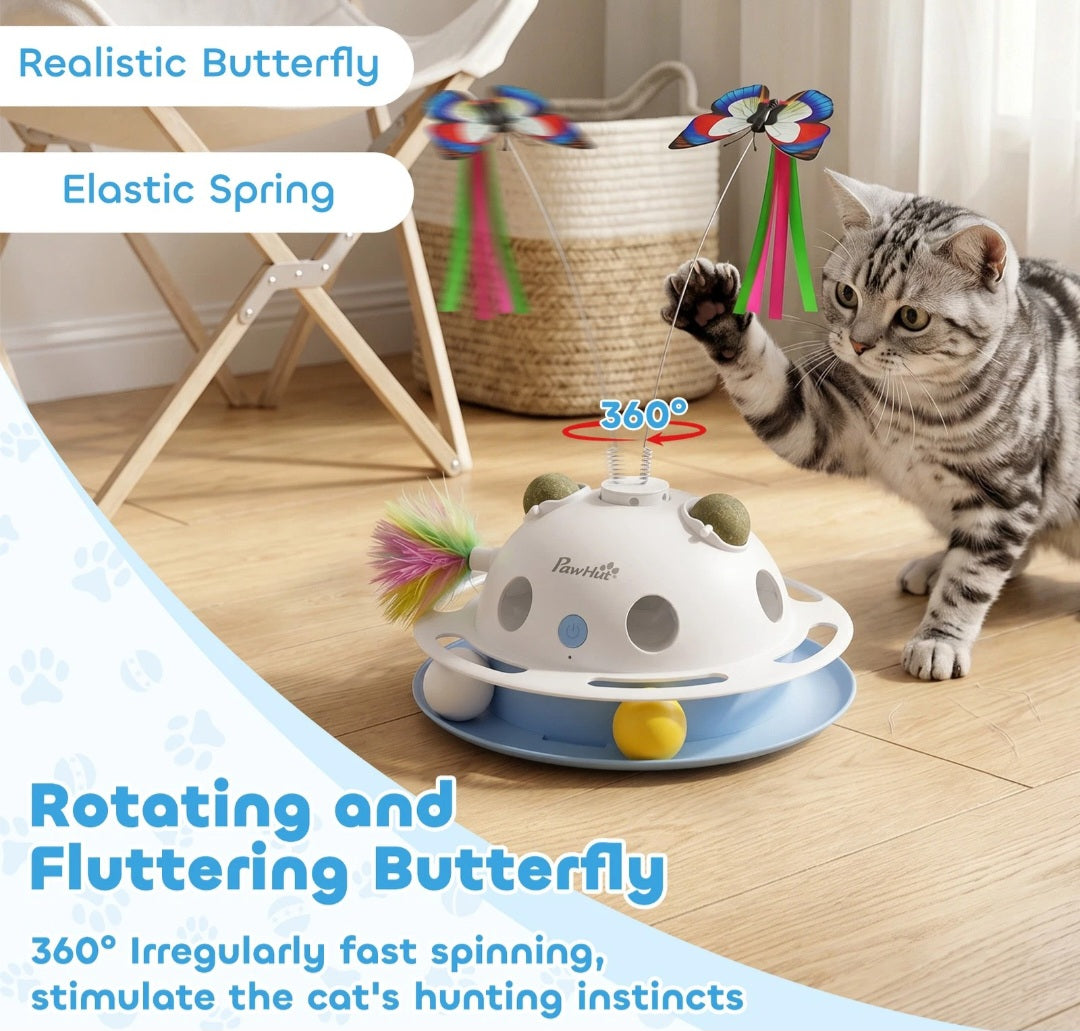 4-in-1 Interactive Cat Toys for Indoor Cats